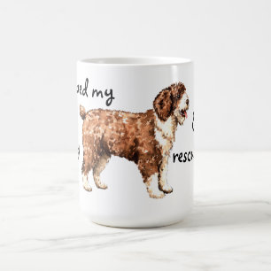 Rettung des spanischen Wasserhundes Kaffeetasse