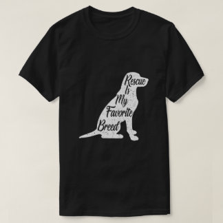 Rettung Hund Favoritenzucht Silhouette T-Shirt