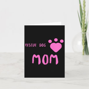 Rettung Hund Mama Niedlich Rescue Hund Karte