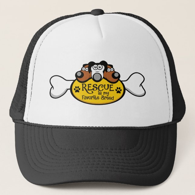 Rettung ist mein Lieblings-Rasse-Trucker Truckerkappe (Vorderseite)