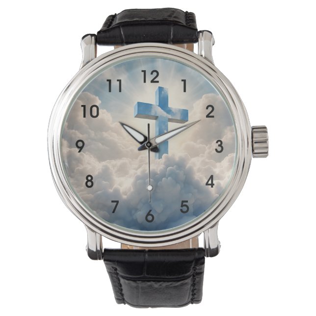 Rettung, Kreuz in den Wolken, Armbanduhr (Vorderseite)