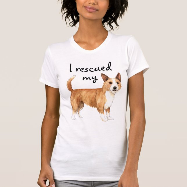 Rettung Portugiesisch Podengo Pequeno T-Shirt (Vorderseite)