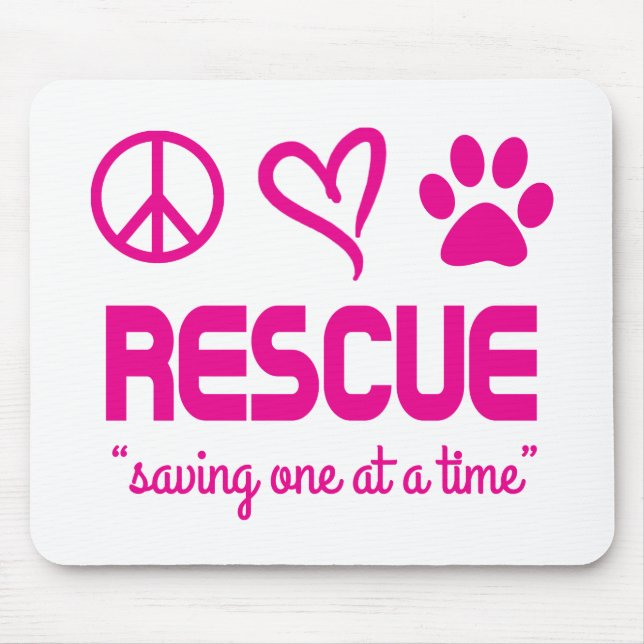 Rettung "Rett eins nach dem anderen" Mousepad (Vorne)