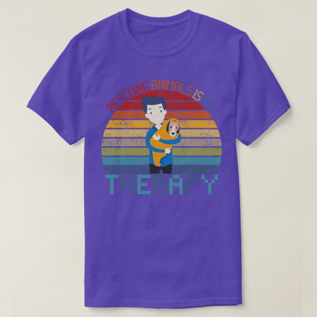 Rettung von Tieren Tierarbeit bei der Kontrolle vo T-Shirt (Design vorne)