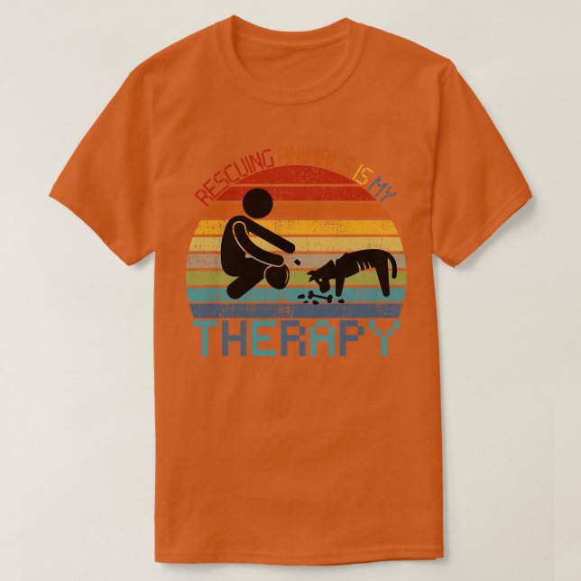 Rettung von Tieren Tierarbeit bei der Kontrolle vo T-Shirt (Design vorne)