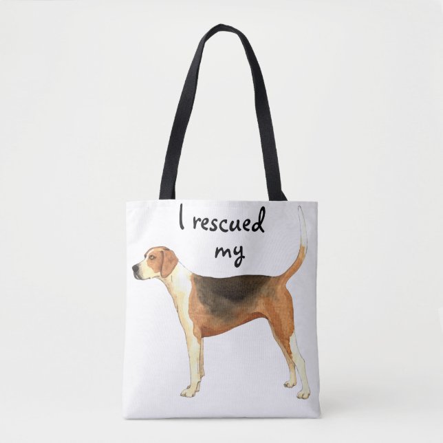 Rettungamerikanischer Foxhound Tasche (Vorderseite)