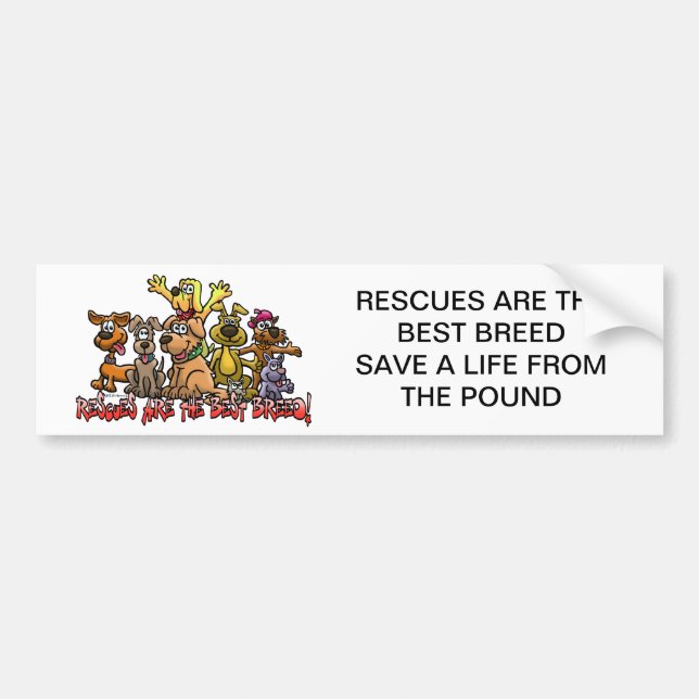 RETTUNGEN SIND DIE BESTEN ZUCHT-AUTOAUFKLEBER AUTOAUFKLEBER (Vorne)