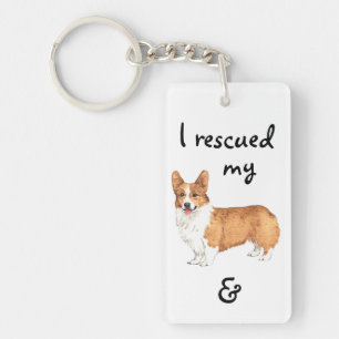 Rettungpembroke-WaliserCorgi Schlüsselanhänger