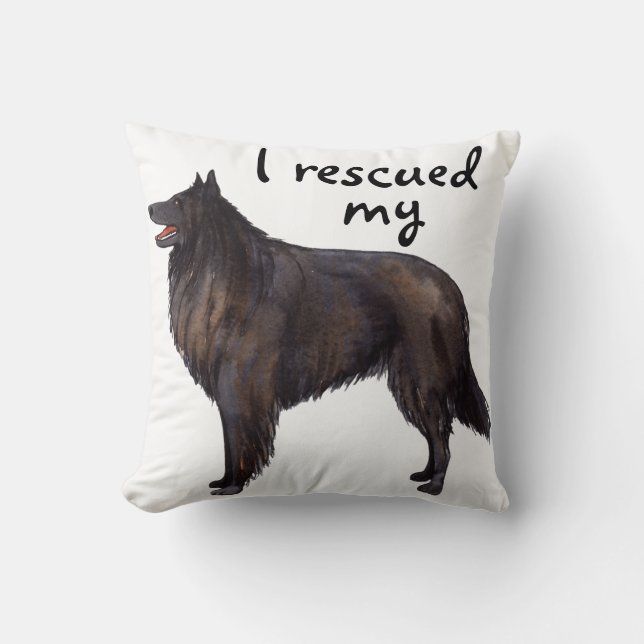 Rettungs-Belgier-Schäferhund Kissen (Vorderseite)