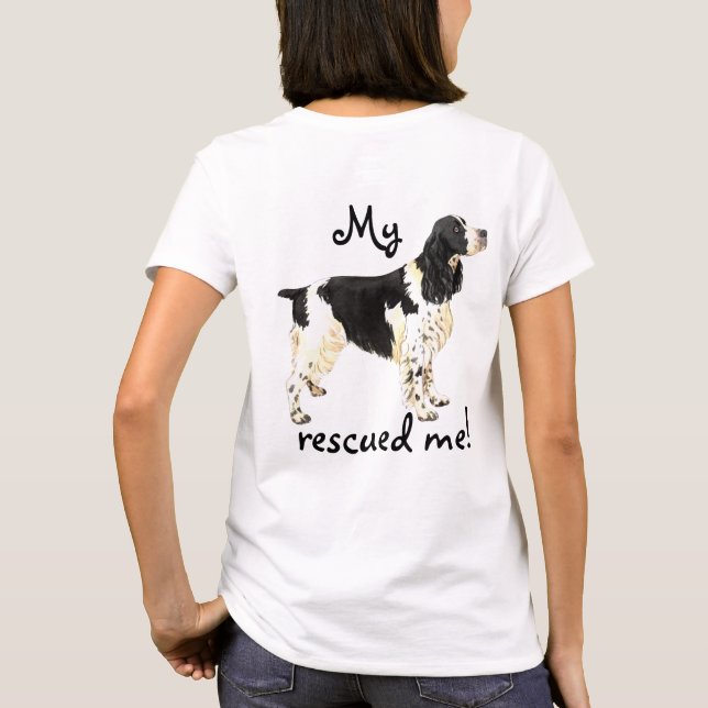 Rettungs-englischer SpringerSpaniel T-Shirt (Rückseite)