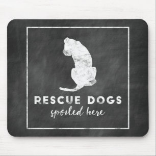 Rettungs-Hunde verdarben hier Vintage Tafel Mousepad