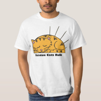 Rettungs-Katzen-Regel-T-Shirt T-Shirt