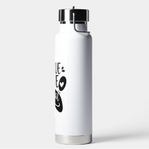 Rettungs-Liebe-Wiederholung-Hundepfoten-T-Shirt Trinkflasche