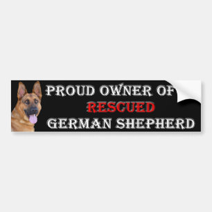 Rettungs-Schäferhund-Autoaufkleber Autoaufkleber