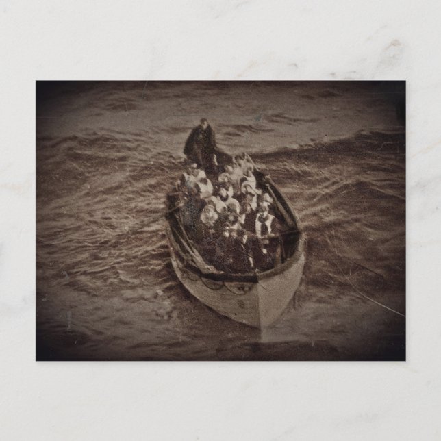 Rettungsboot von RMS Titanic Postkarte (Vorderseite)
