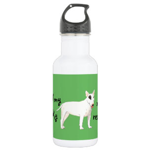 Rettungsbull Terrier Edelstahlflasche