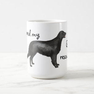 Rettungsflatbeschichteter Retriever Kaffeetasse