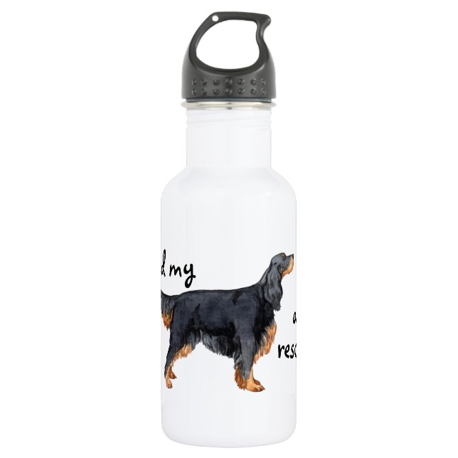 Rettungsgordon Setter Edelstahlflasche (Vorderseite)