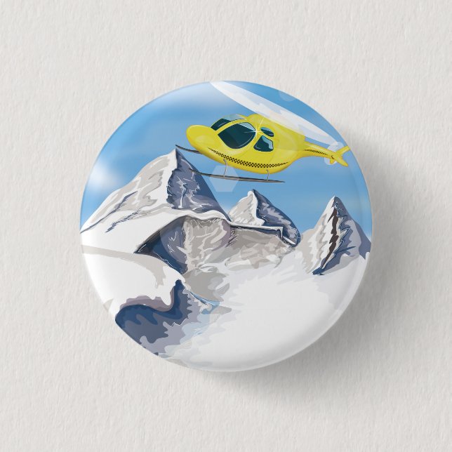 Rettungshubschrauber Button (Vorderseite)