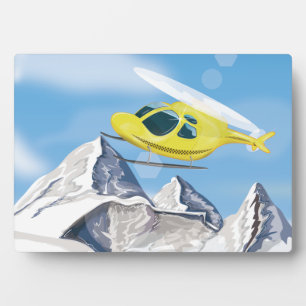 Rettungshubschrauber Fotoplatte