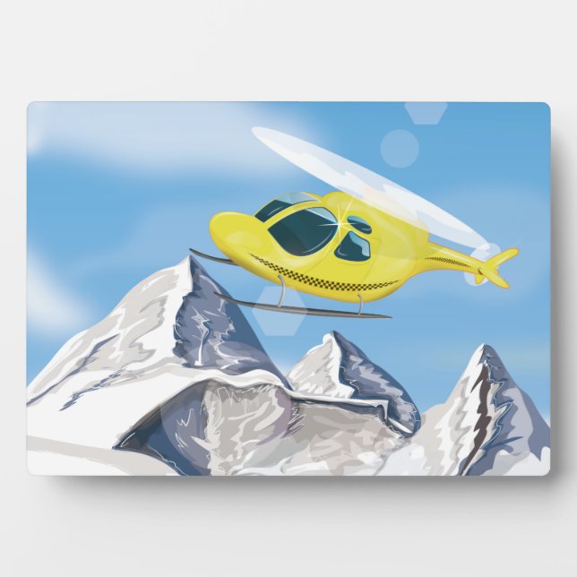 Rettungshubschrauber Fotoplatte (Vorderseite)