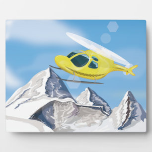 Rettungshubschrauber Fotoplatte