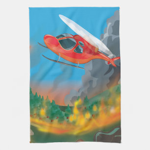 Rettungshubschrauber Küchentuch