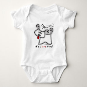 Rettungshund ... Das ist eine Liebe Baby Strampler