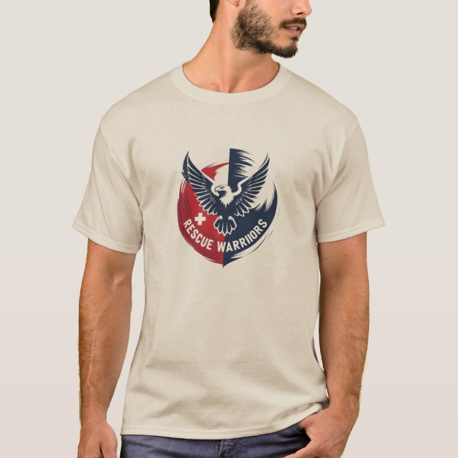 Rettungskrieger AdlerEmblem-T - Shirt (Vorderseite)