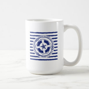 Rettungsring und Seestern Kaffeetasse