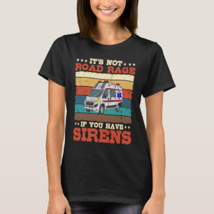 Rettungssanitäter Retro-Krankenwagen Notfallmedizi T-Shirt