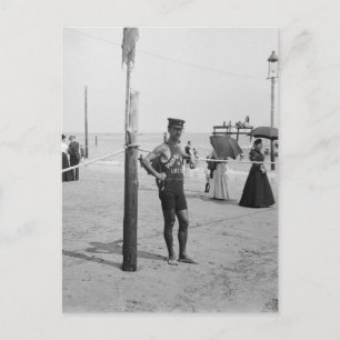 Rettungsschwimmer am Brighton Beach, 1906 Postkarte
