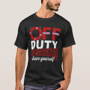 Rettungsschwimmer außer Dienst Urlaub Wassersicher T-Shirt