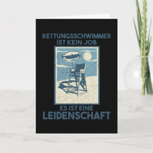 Rettungsschwimmer Design Guard Beach Karte