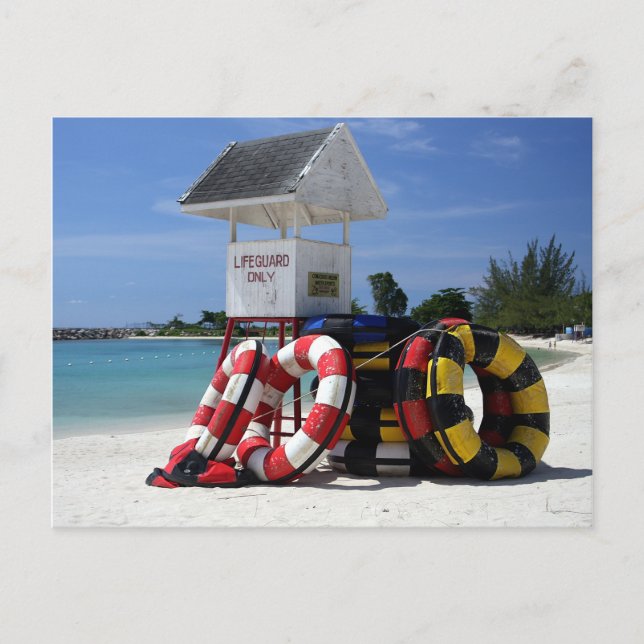 Rettungsschwimmer Postkarte (Vorderseite)