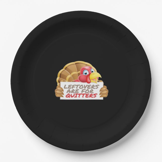 Rettungsschwimmer sind für Quitters Erntedank Spaß Pappteller (Vorderseite)