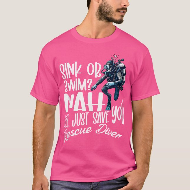 Rettungstauchen T-Shirt (Vorderseite)