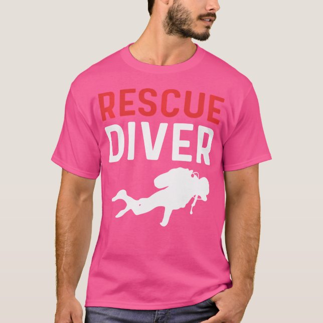 Rettungstaucher Crew Rescue Diver T-Shirt (Vorderseite)