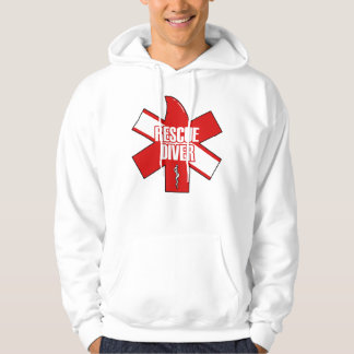 Rettungstaucher Kreuz Hai Flossen Flagge Hoodie