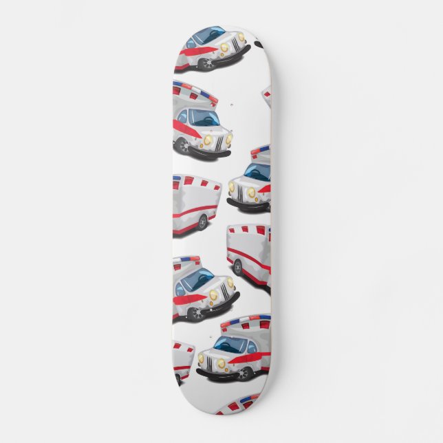 Rettungswagen Skateboard (Vorderseite)