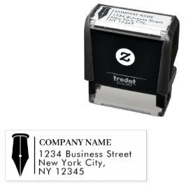 Return Address Business Notary Agent Pen Logo Permastempel
