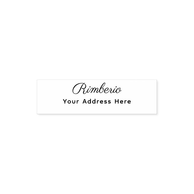 Return Address Elegant Permastempel (Design)
