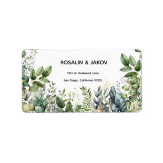 Return Address Label Adressaufkleber