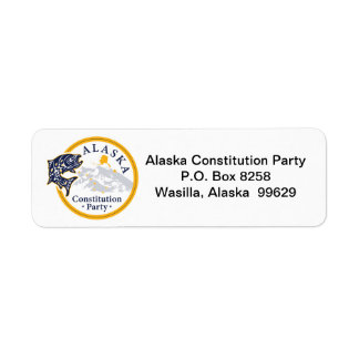 Return Address Label, Alaska Constitution Party