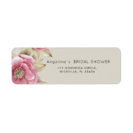Return Address Labels Modern Bride Shower