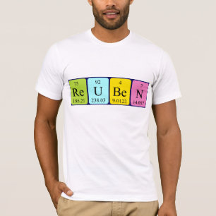 Reuben Namen-Shirt periodischer Tabelle T-Shirt