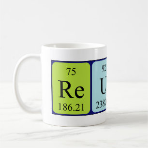 Reuben Namen-Tasse periodischer Tabelle Kaffeetasse