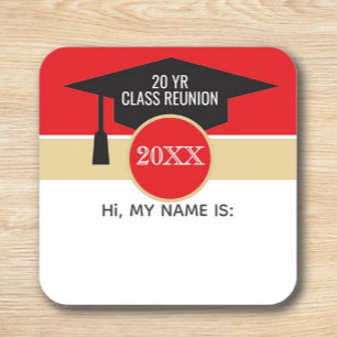 Réunion ! Étiquette de nom de réunion de classe pe