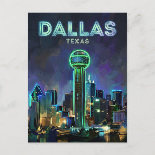 Reunion Tower USA Postkarte