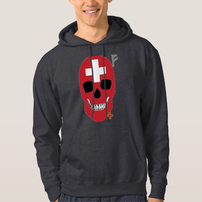 REUNIONES Suiza sudadera con capucha B2 Hoodie (Vorderseite)